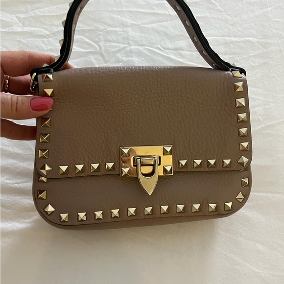 Valentino Rockstud Small Top Handle Handbag - Picture 2 of 8